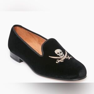 Classic Skull Velvet Shoe - Stubbs and Wooton